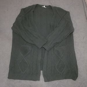 Hunter Green Cardigan Sweater